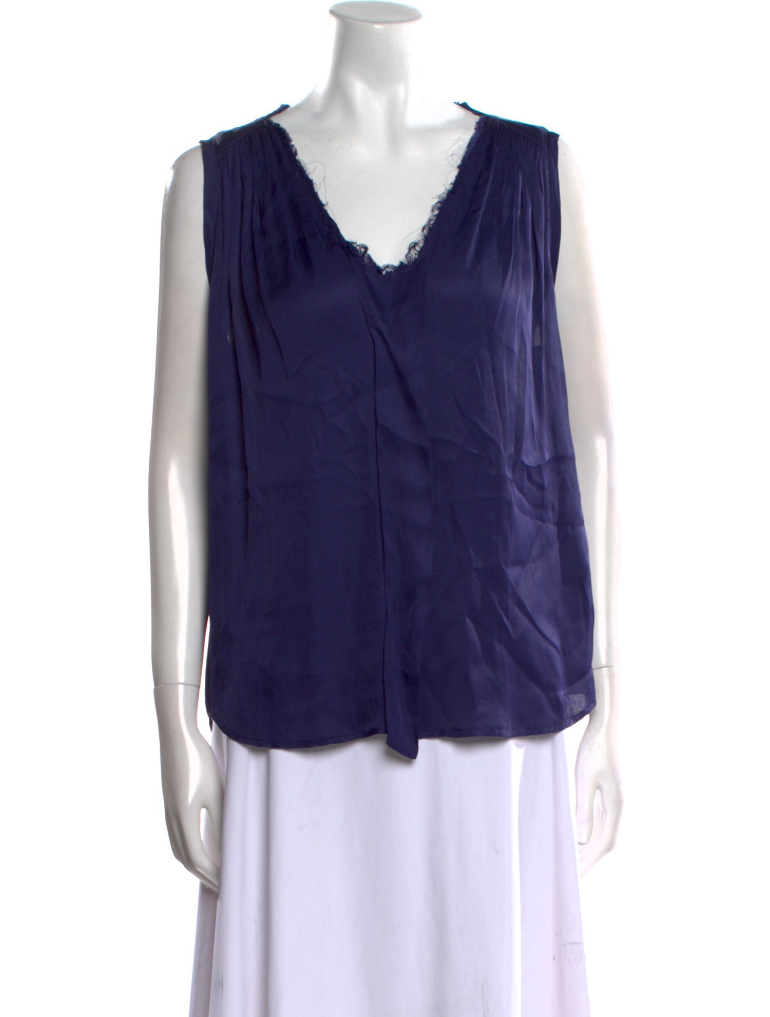 Raquel Allegra V-Neck Sleeveless Blouse