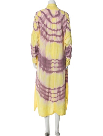 Raquel Allegra Tie-Dye Print Long Dress