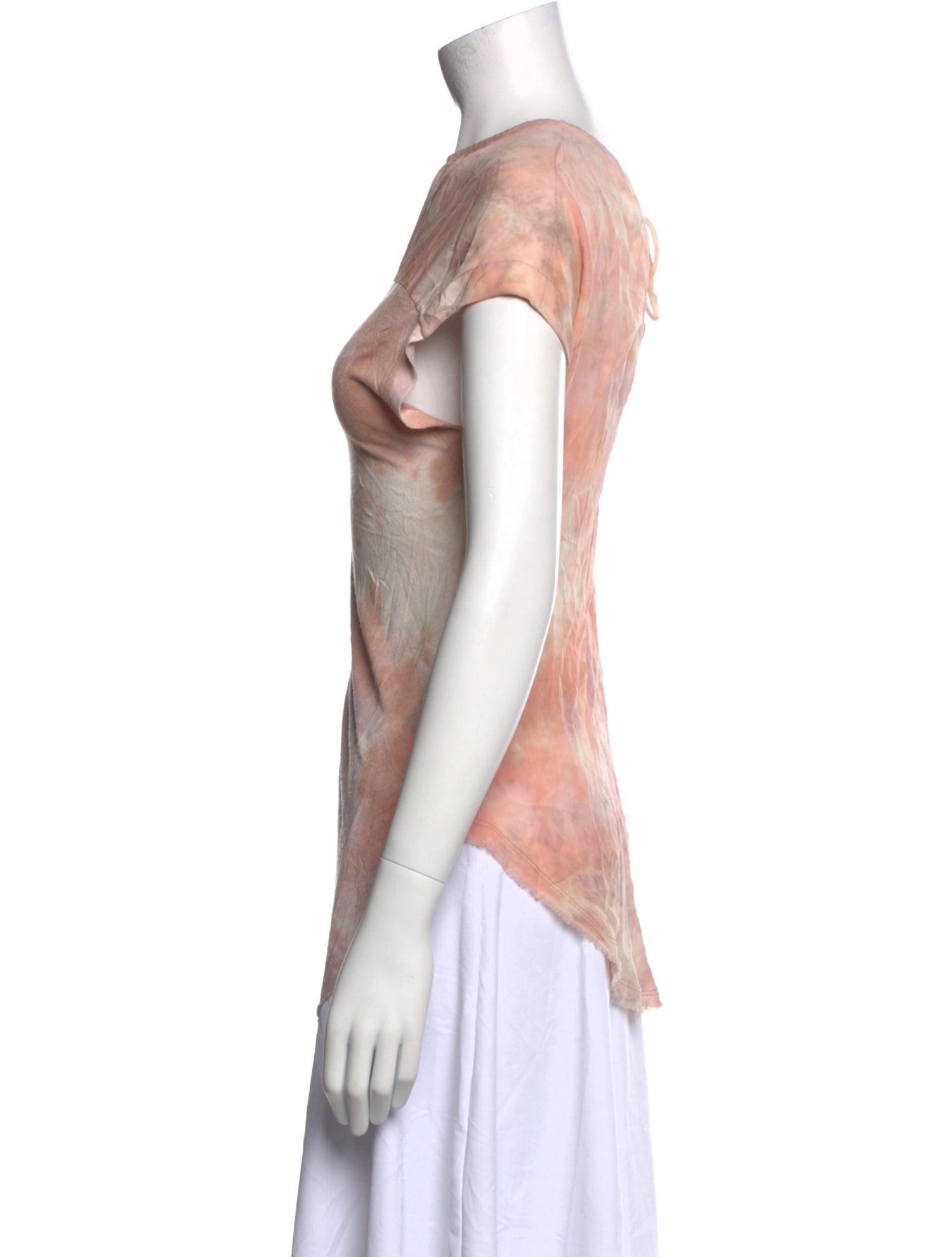 Raquel Allegra Silk Tie-Dye Print Tunic