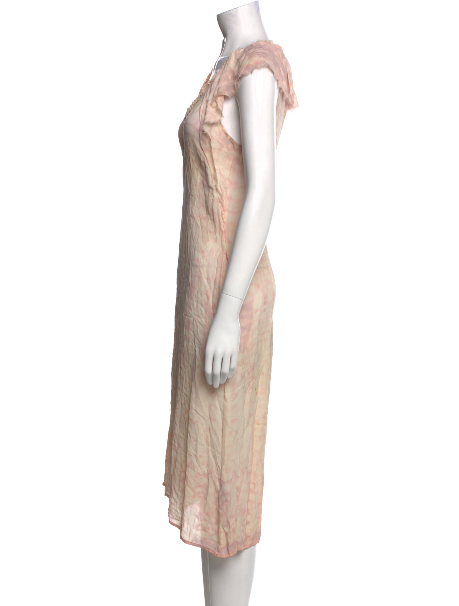 Raquel Allegra Silk Knee-Length Dress