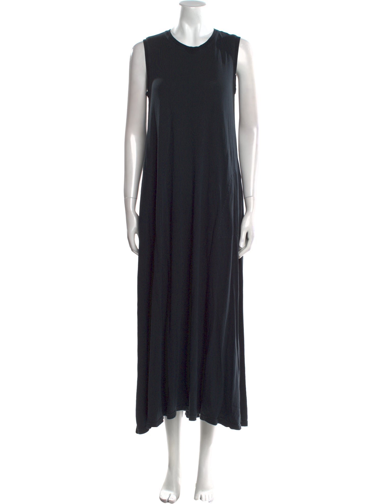 Raquel Allegra Crew Neck Long Dress