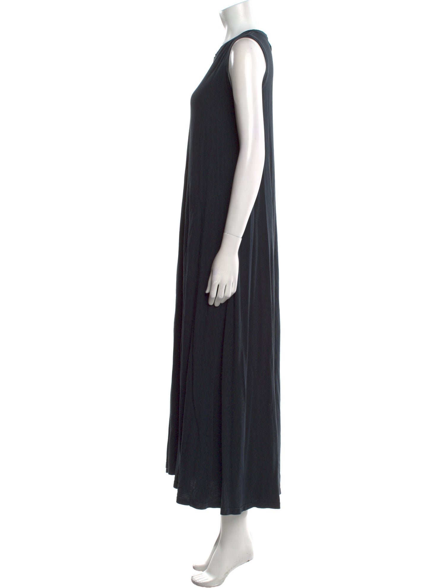 Raquel Allegra Crew Neck Long Dress