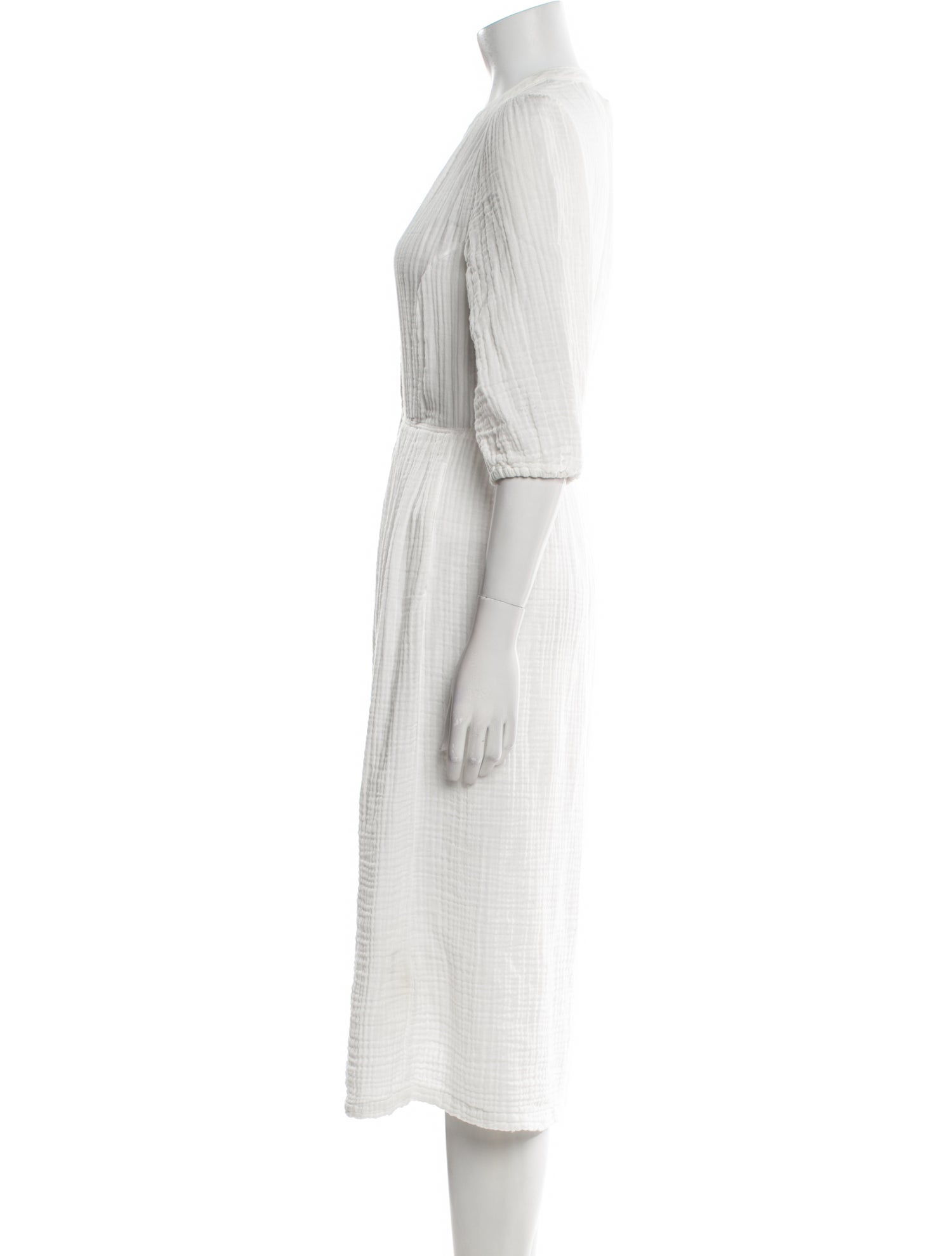 Raquel Allegra V-Neck Midi Length Dress