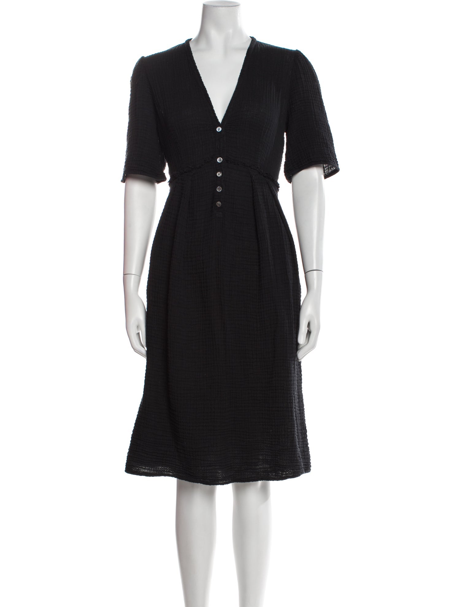 Raquel Allegra V-Neck Midi Length Dress