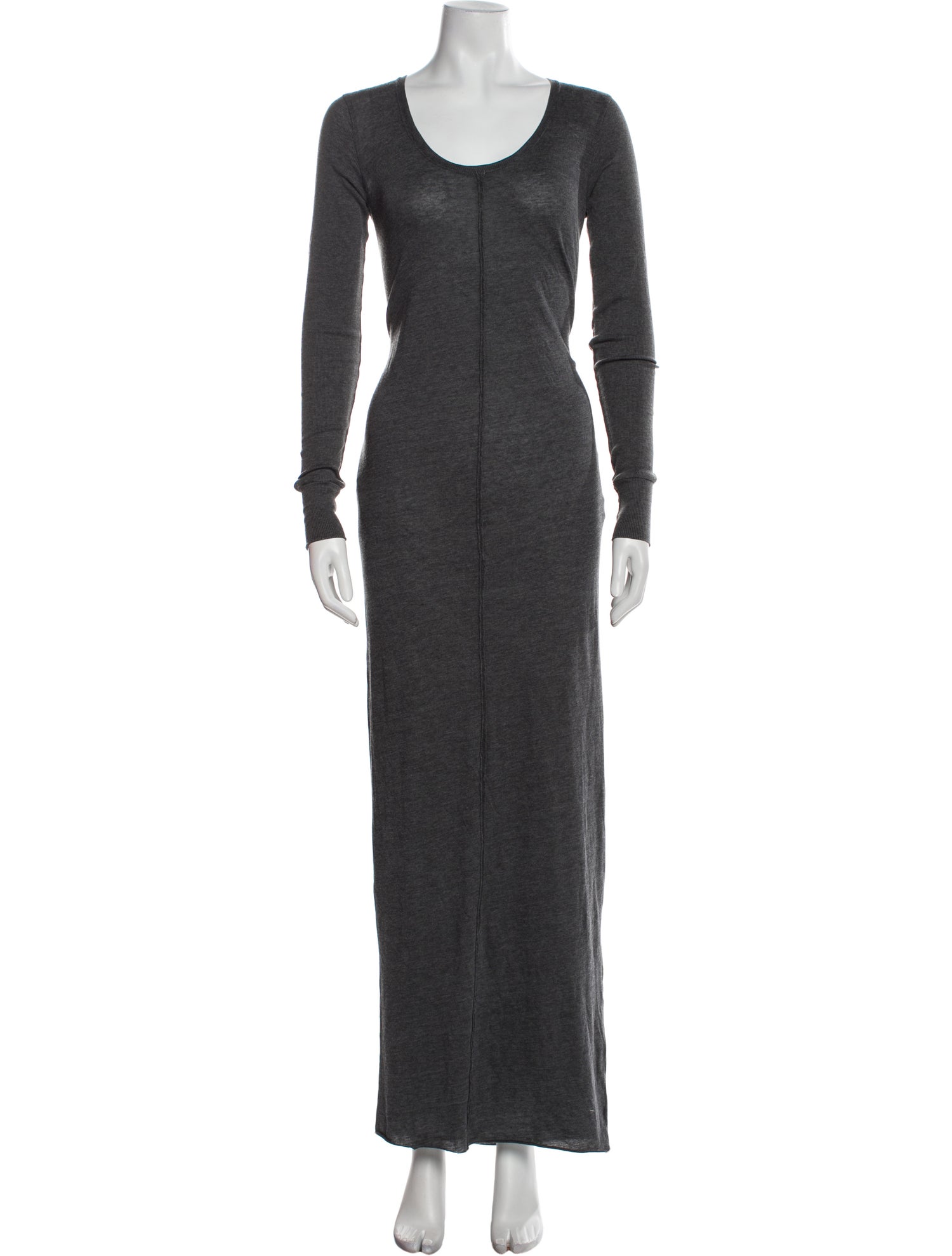 Raquel Allegra Scoop Neck Long Dress