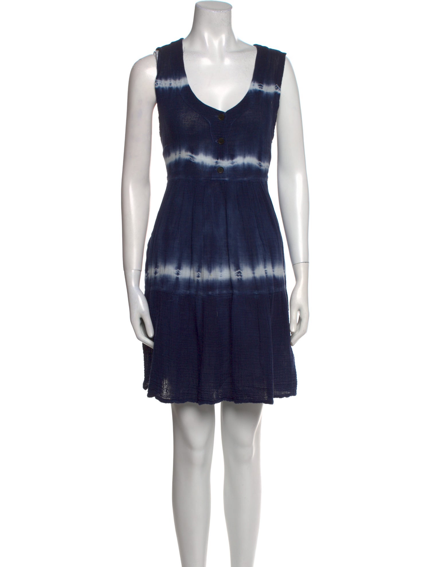 Raquel Allegra Tie-Dye Print Mini Dress