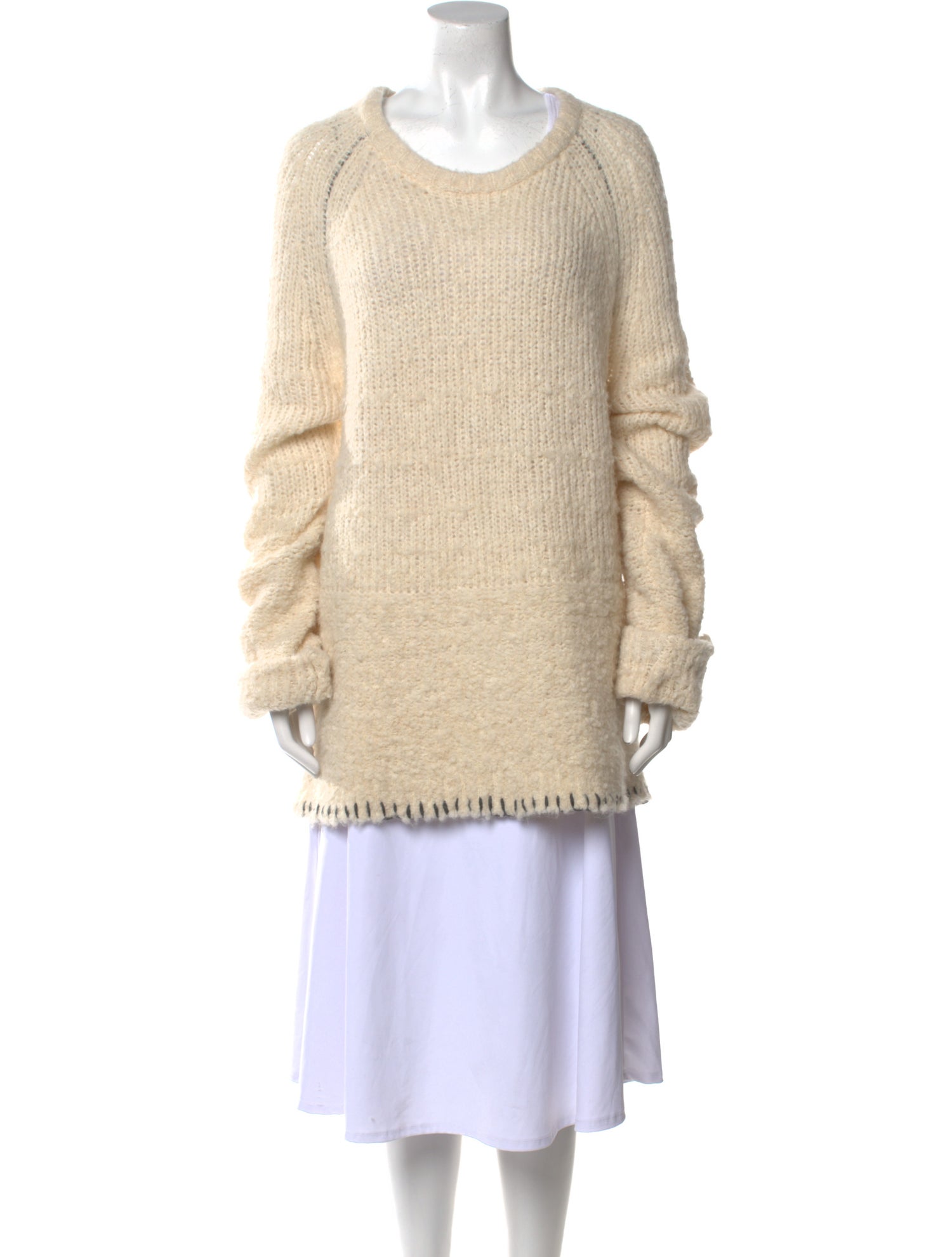 Raquel Allegra Wool Scoop Neck Sweater