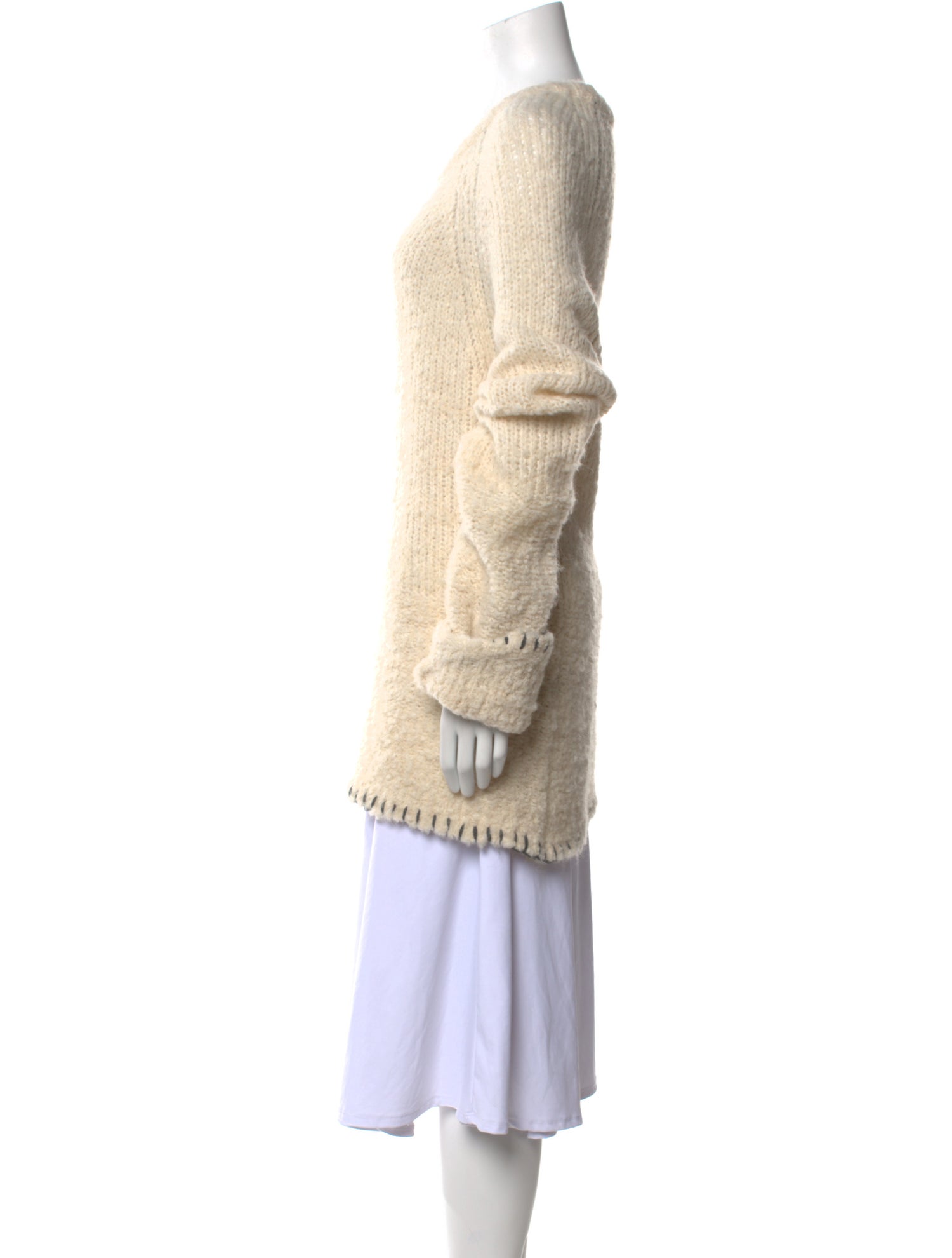 Raquel Allegra Wool Scoop Neck Sweater