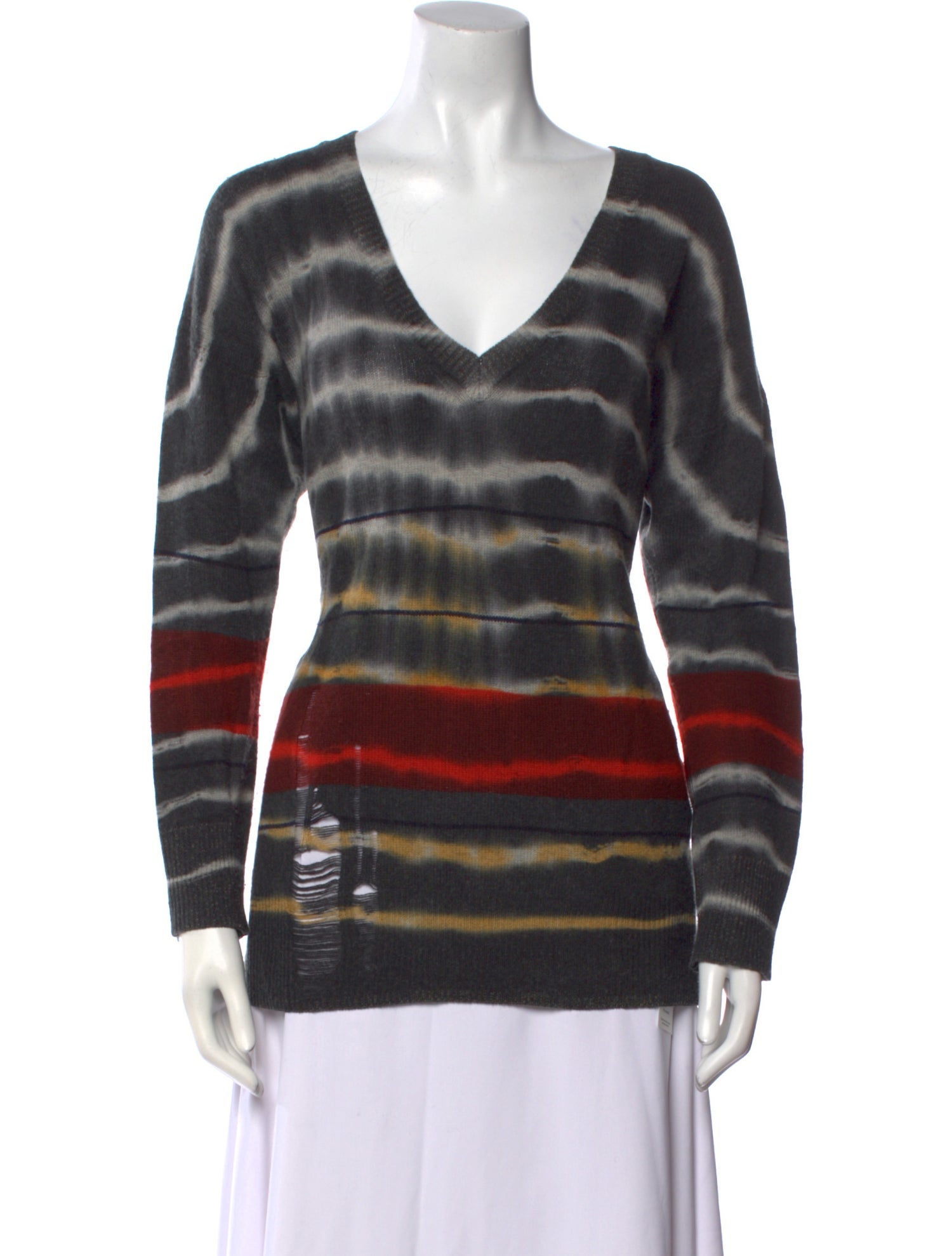 Raquel Allegra Merino Wool Striped Sweater