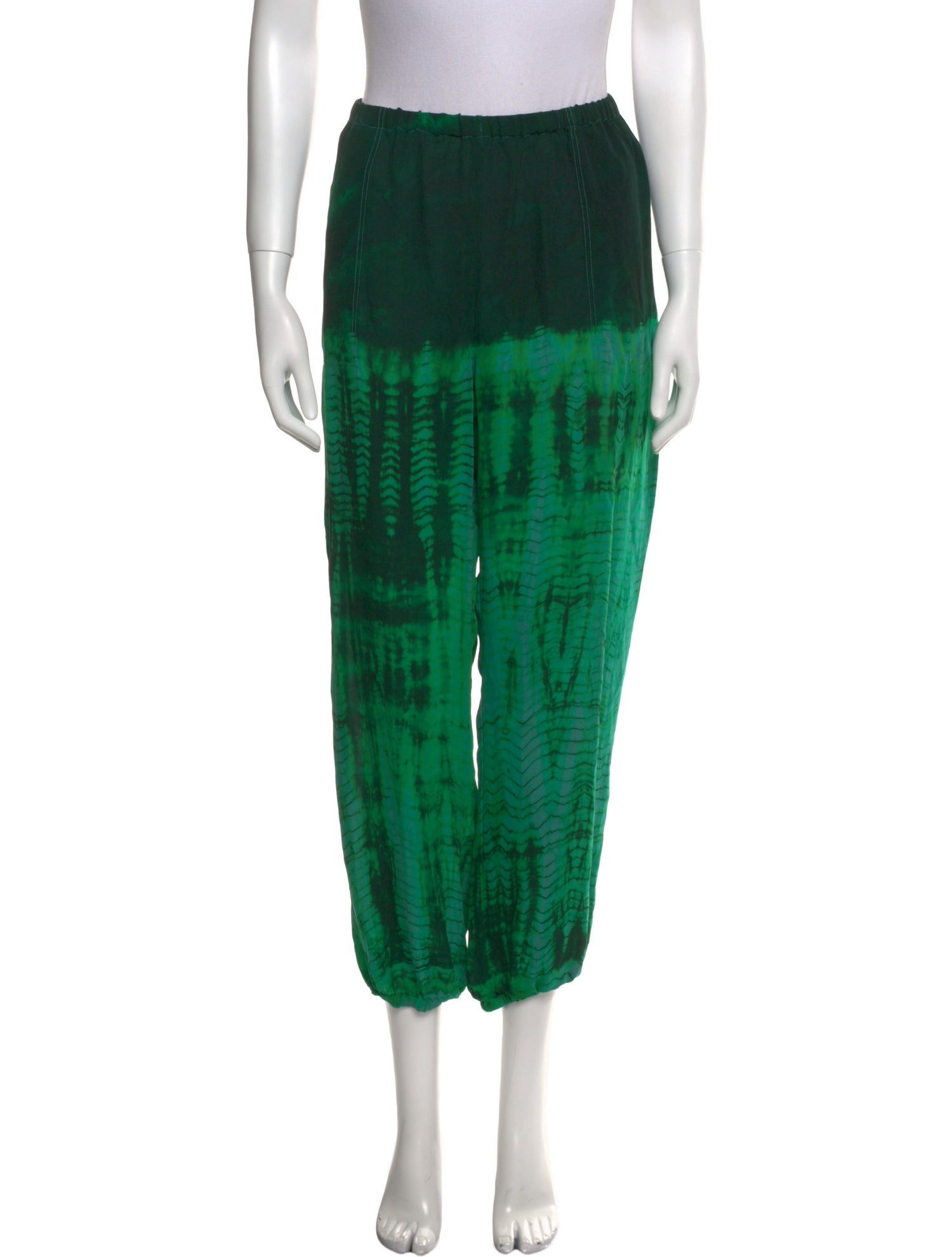 Raquel Allegra Silk Skinny Leg Pants