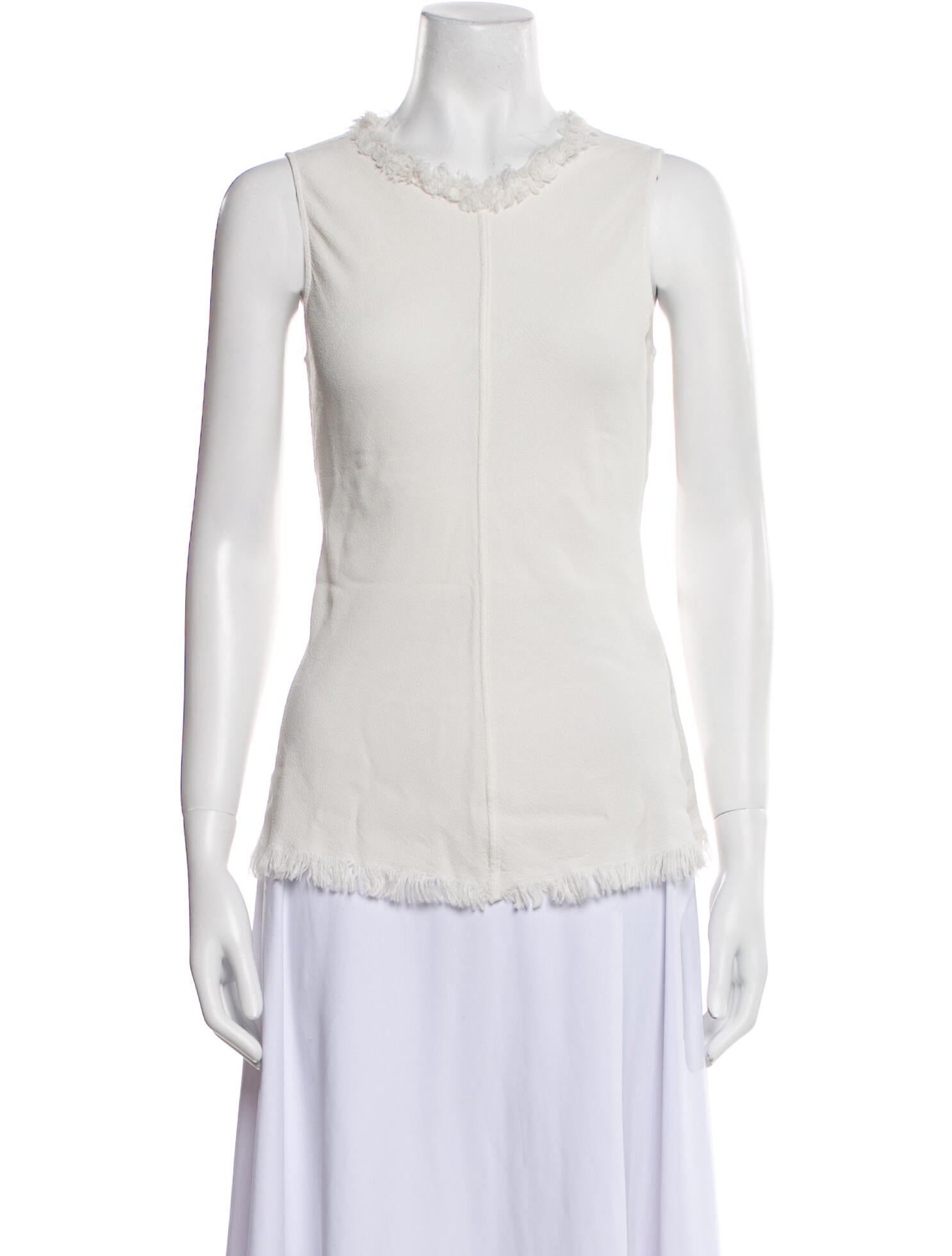 Raquel Allegra Crew Neck Sleeveless Top