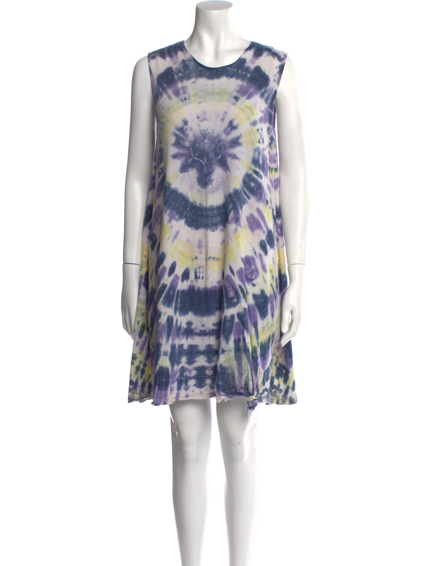 Raquel Allegra Tie-Dye Print Mini Dress
