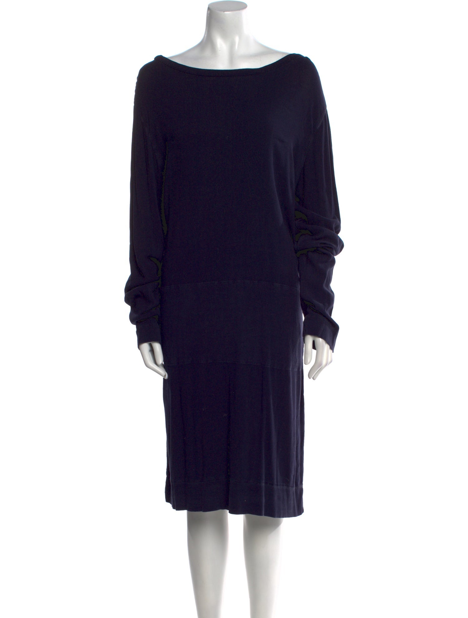 Raquel Allegra Bateau Neckline Midi Length Dress