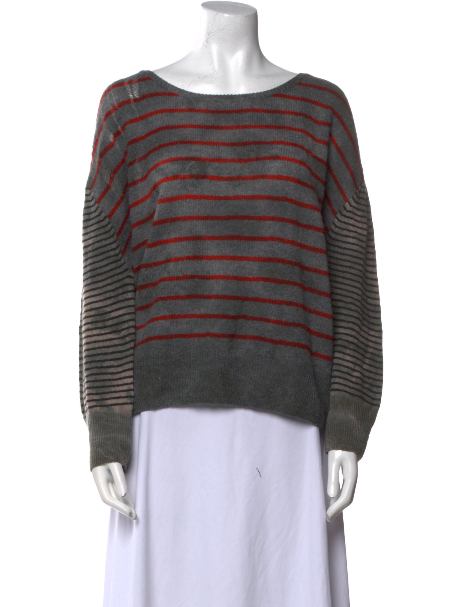 Raquel Allegra Cashmere Striped Sweater
