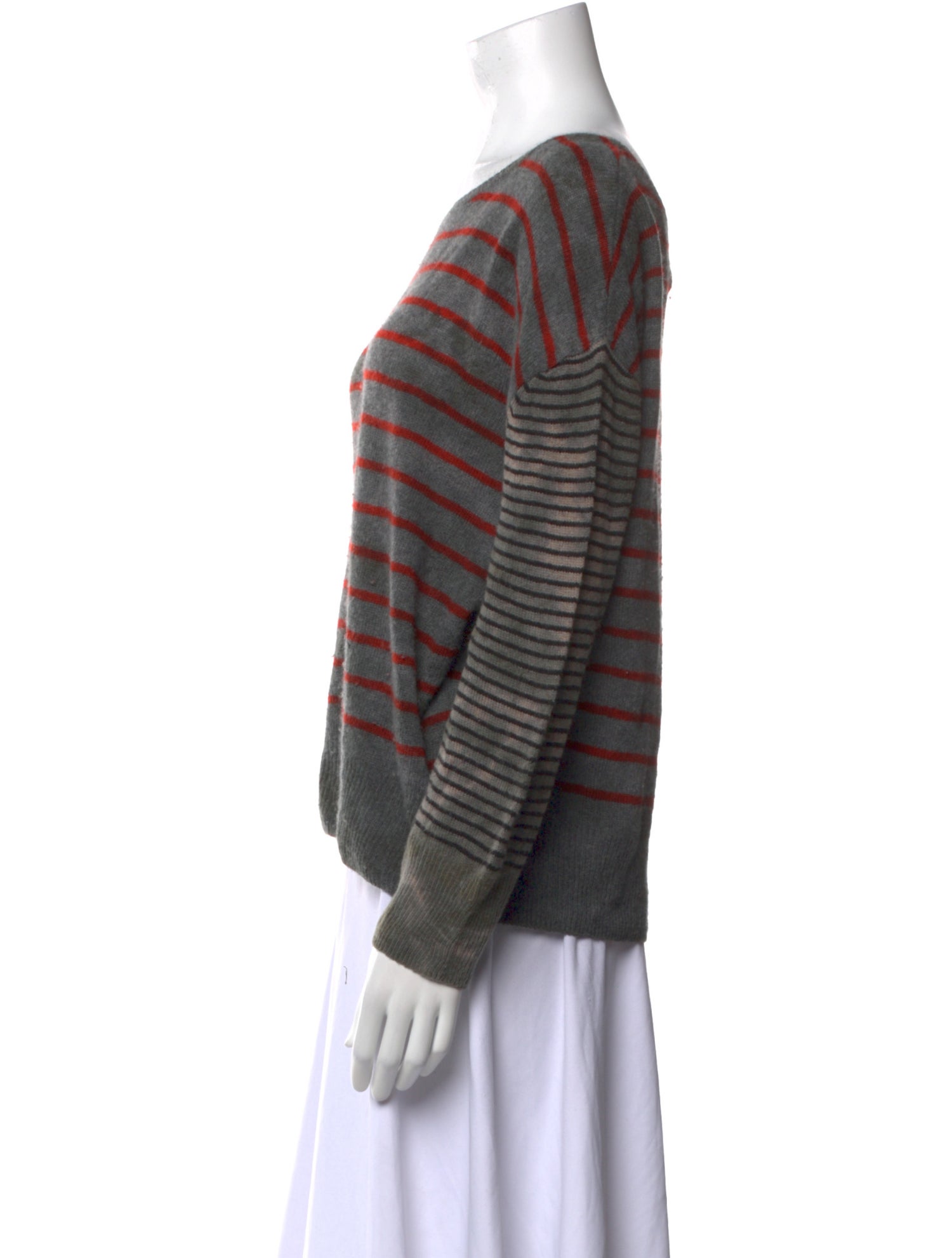 Raquel Allegra Cashmere Striped Sweater