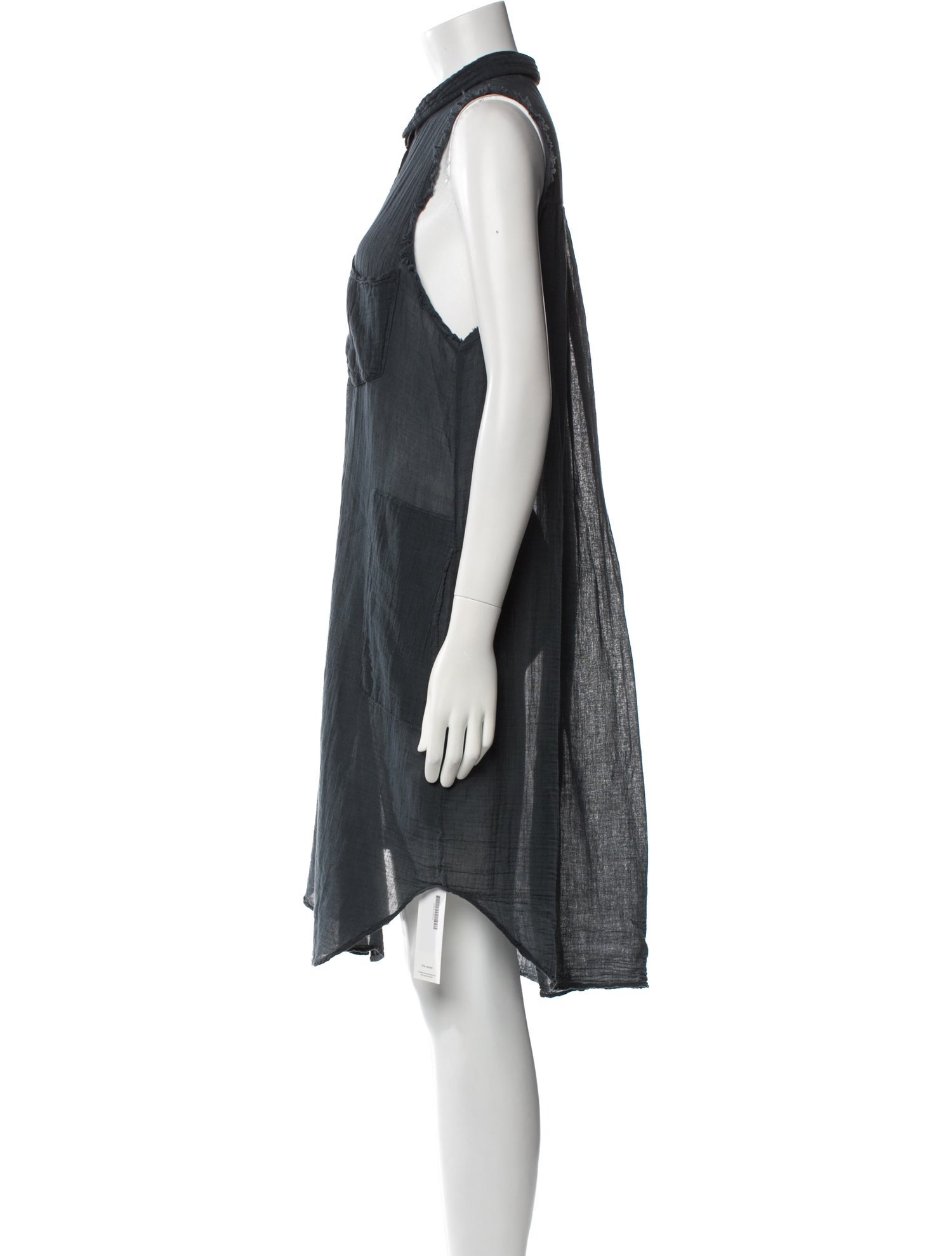 Raquel Allegra Mock Neck Knee-Length Dress