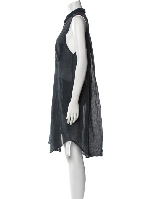 Raquel Allegra Mock Neck Knee-Length Dress