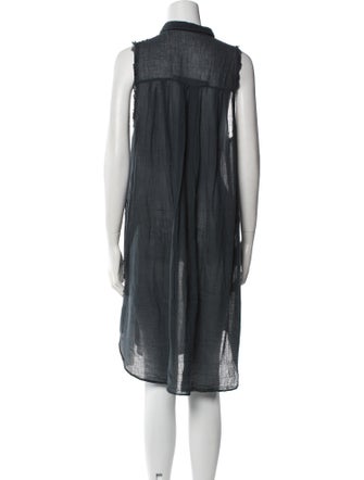 Raquel Allegra Mock Neck Knee-Length Dress