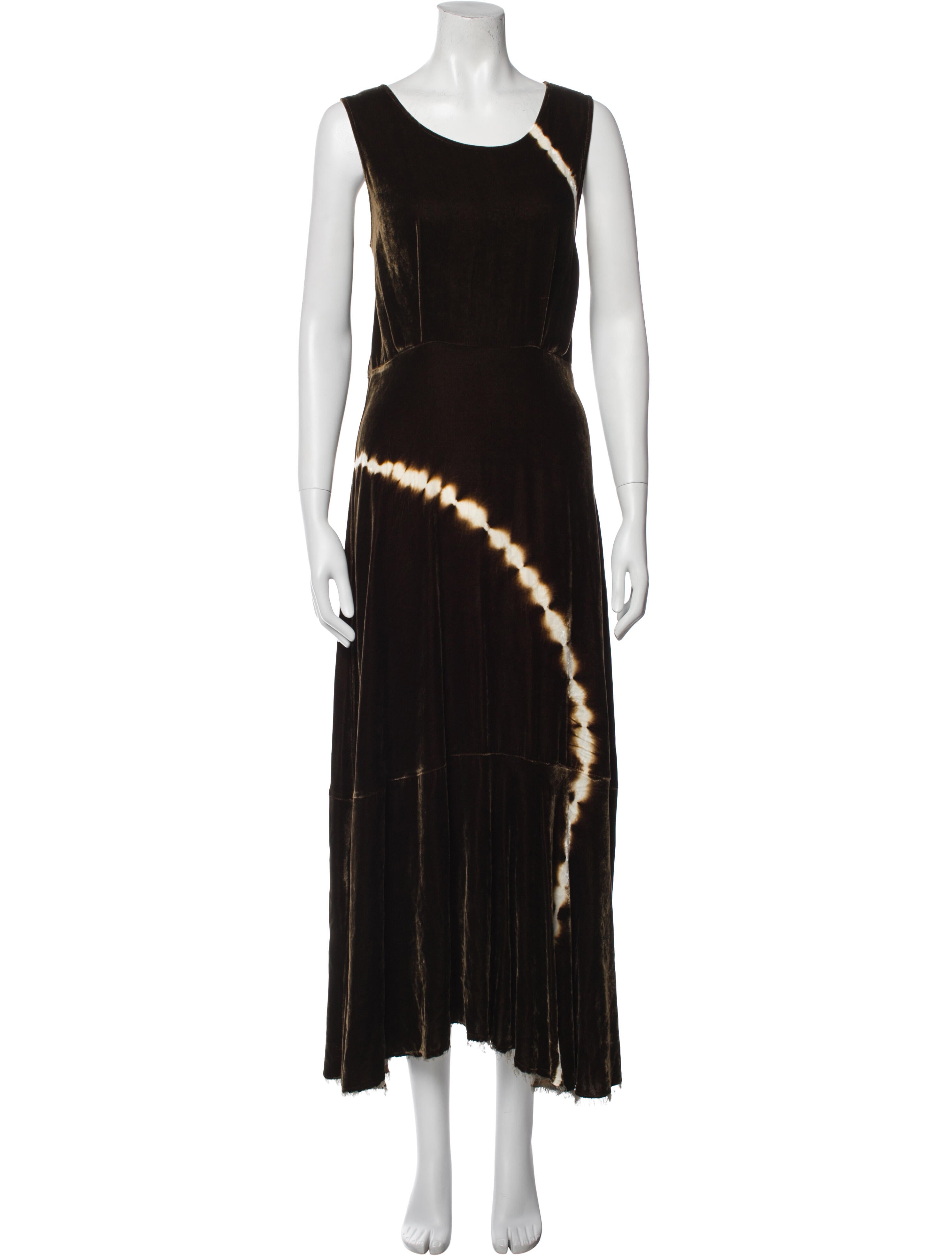 Raquel Allegra Tie-Dye Print Long Dress