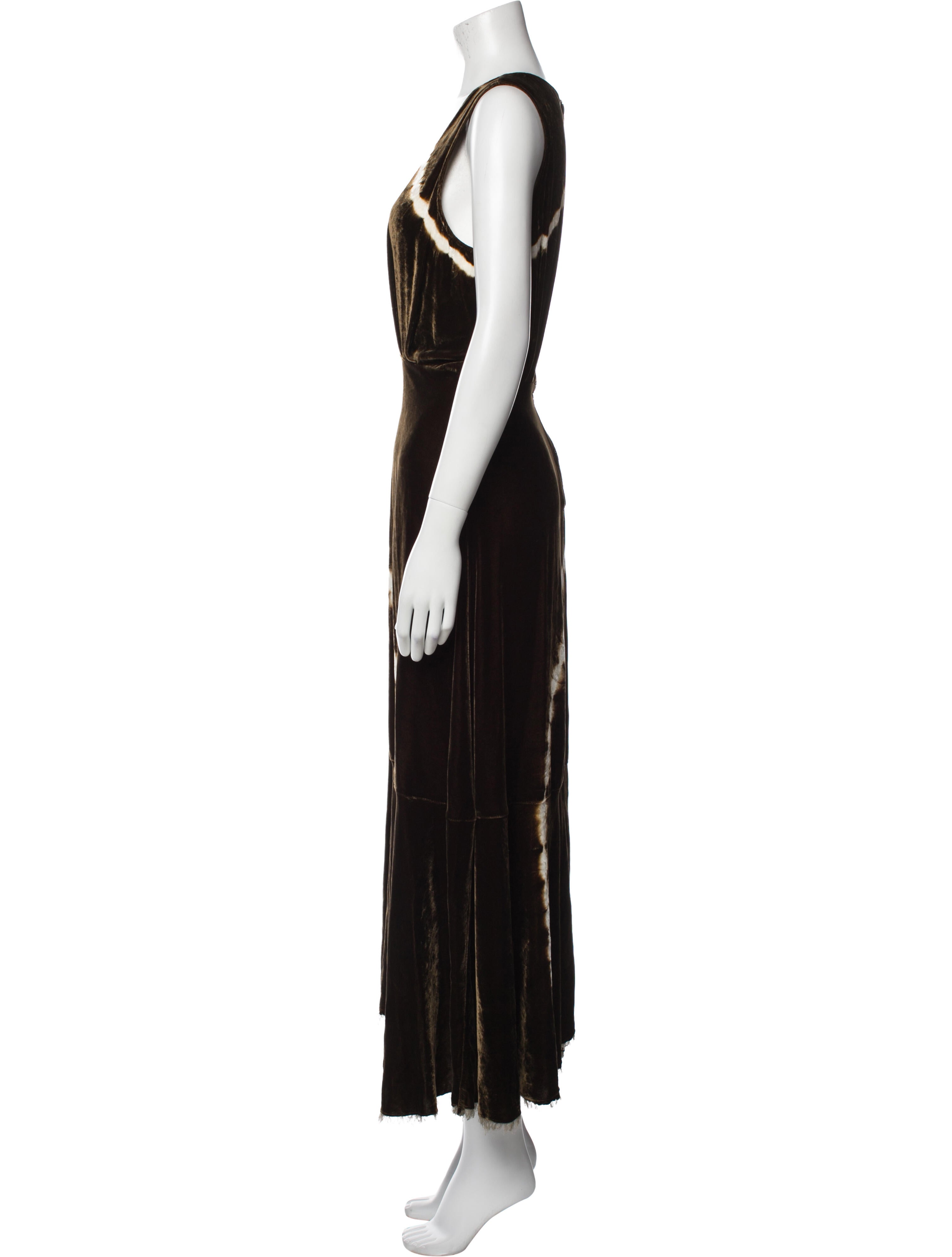 Raquel Allegra Tie-Dye Print Long Dress