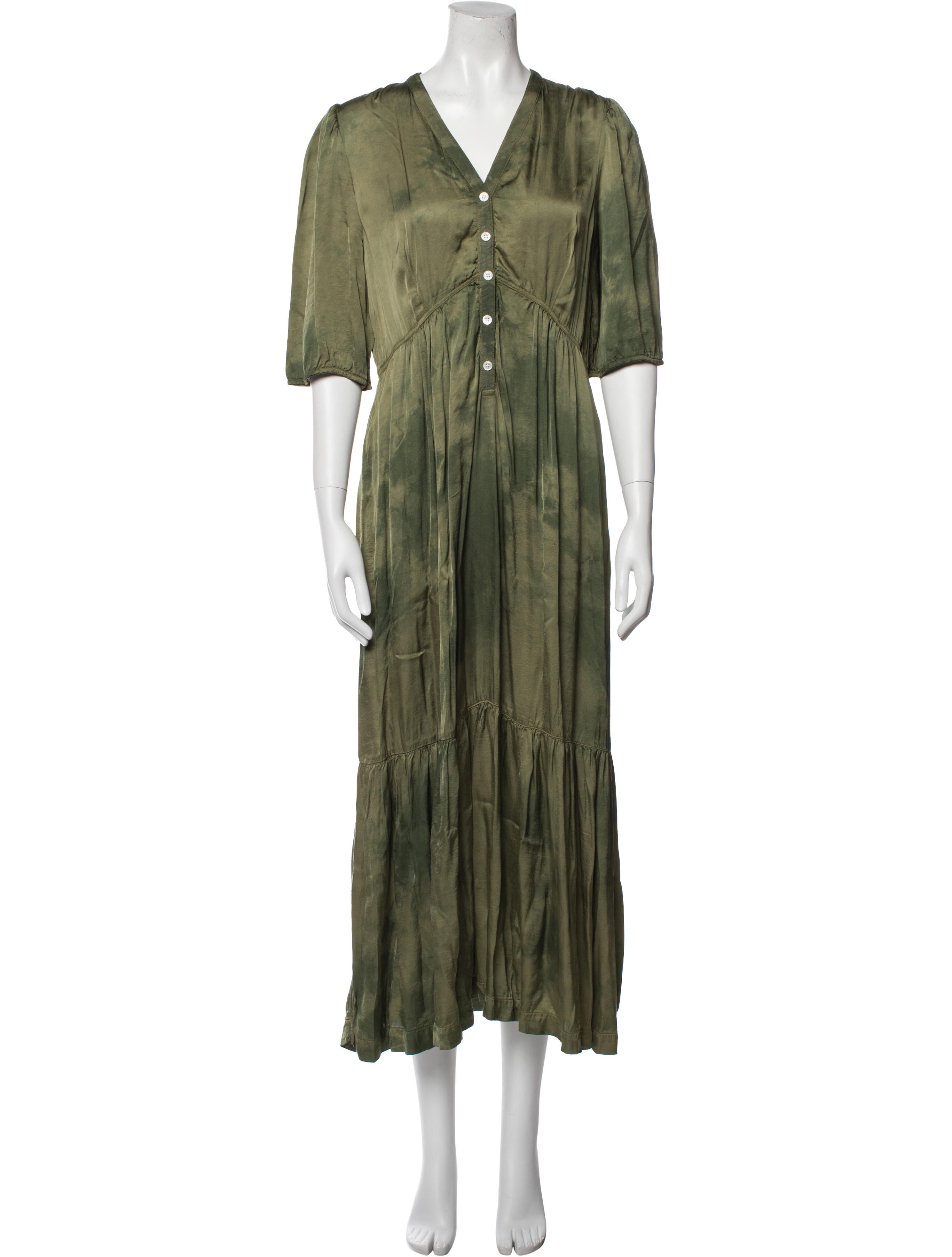 Raquel Allegra V-Neck Long Dress