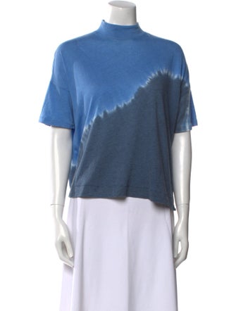 Raquel Allegra Mock Neck Short Sleeve T-Shirt