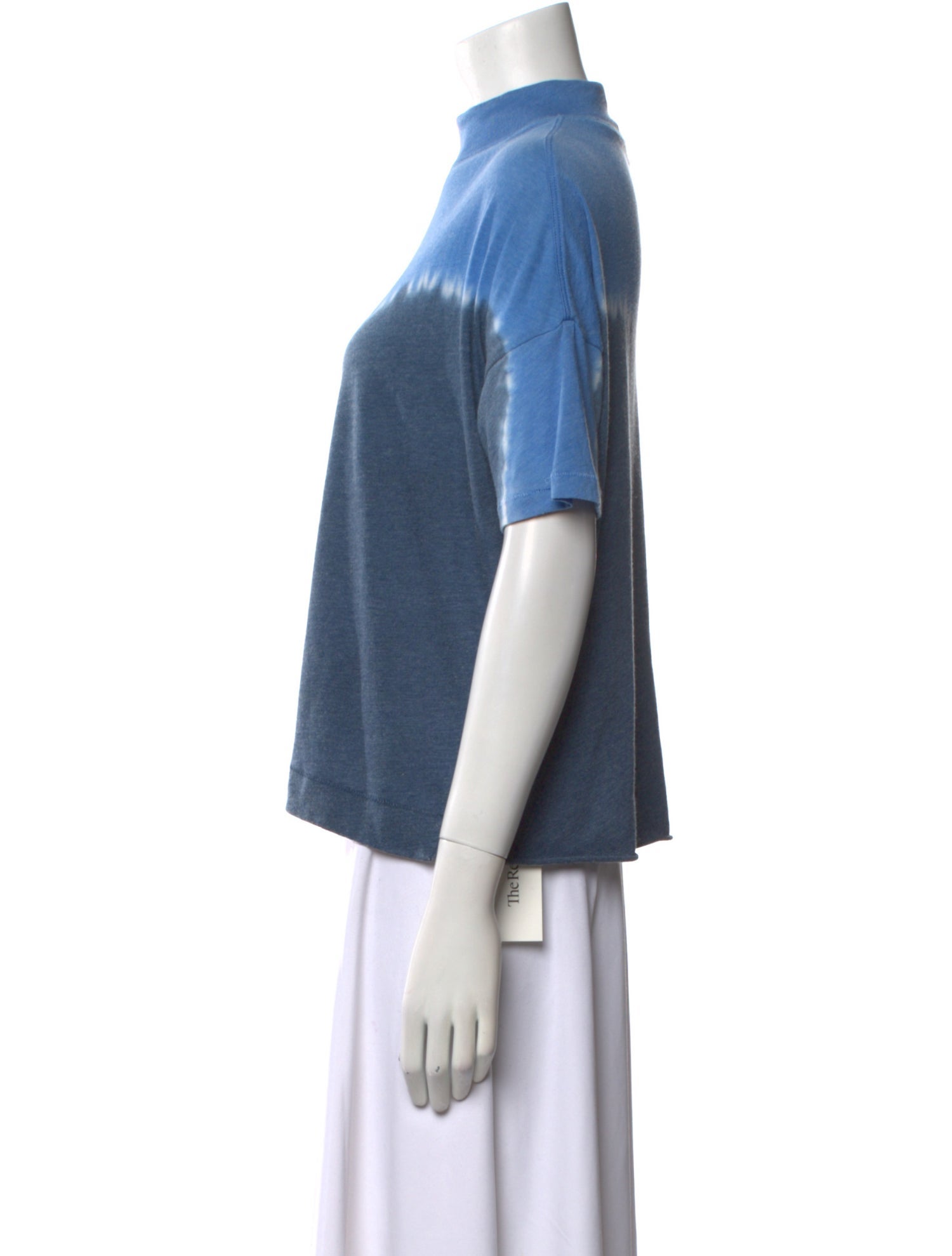 Raquel Allegra Mock Neck Short Sleeve T-Shirt