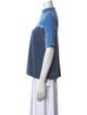 Raquel Allegra Mock Neck Short Sleeve T-Shirt