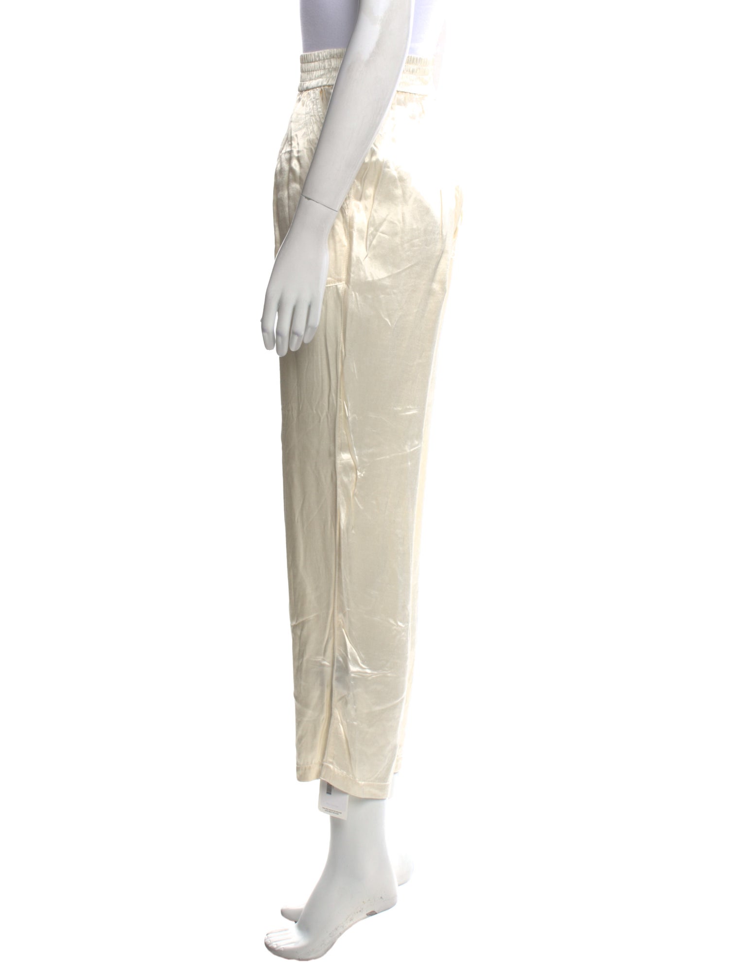 Raquel Allegra Satin Straight Leg Pants w/ Tags