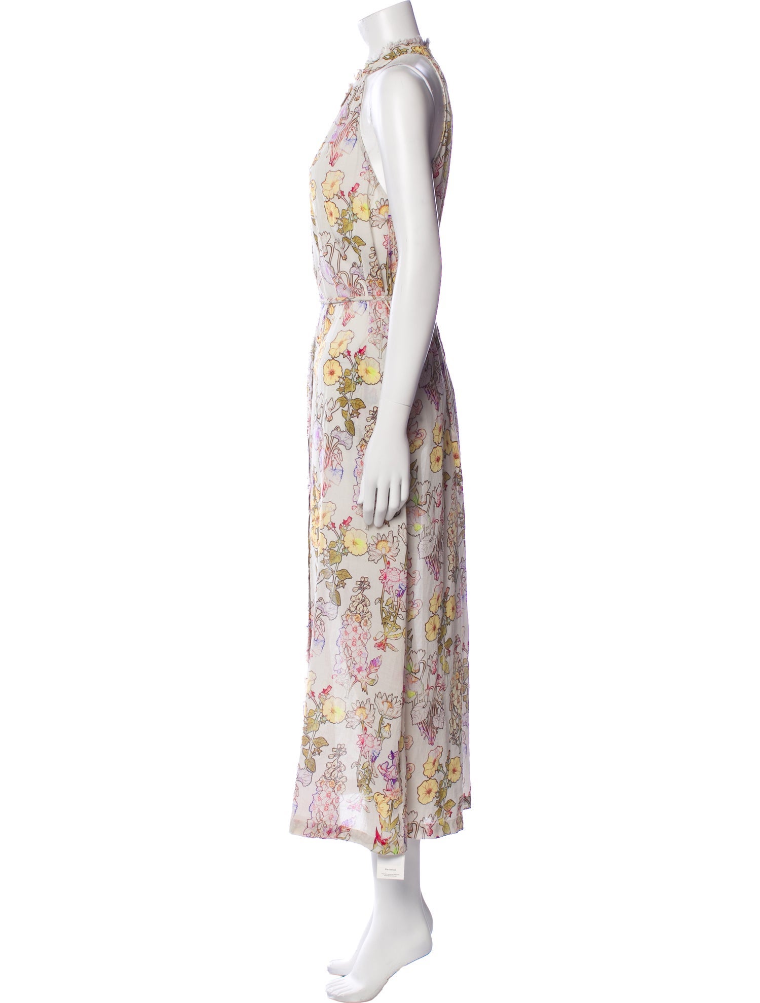 Raquel Allegra Floral Print Long Dress