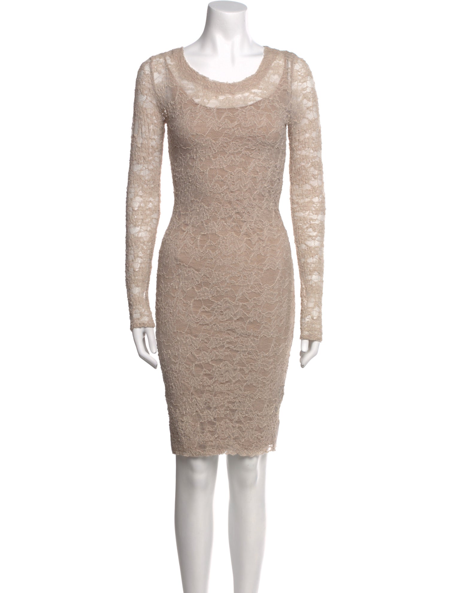 Raquel Allegra Scoop Neck Mini Dress