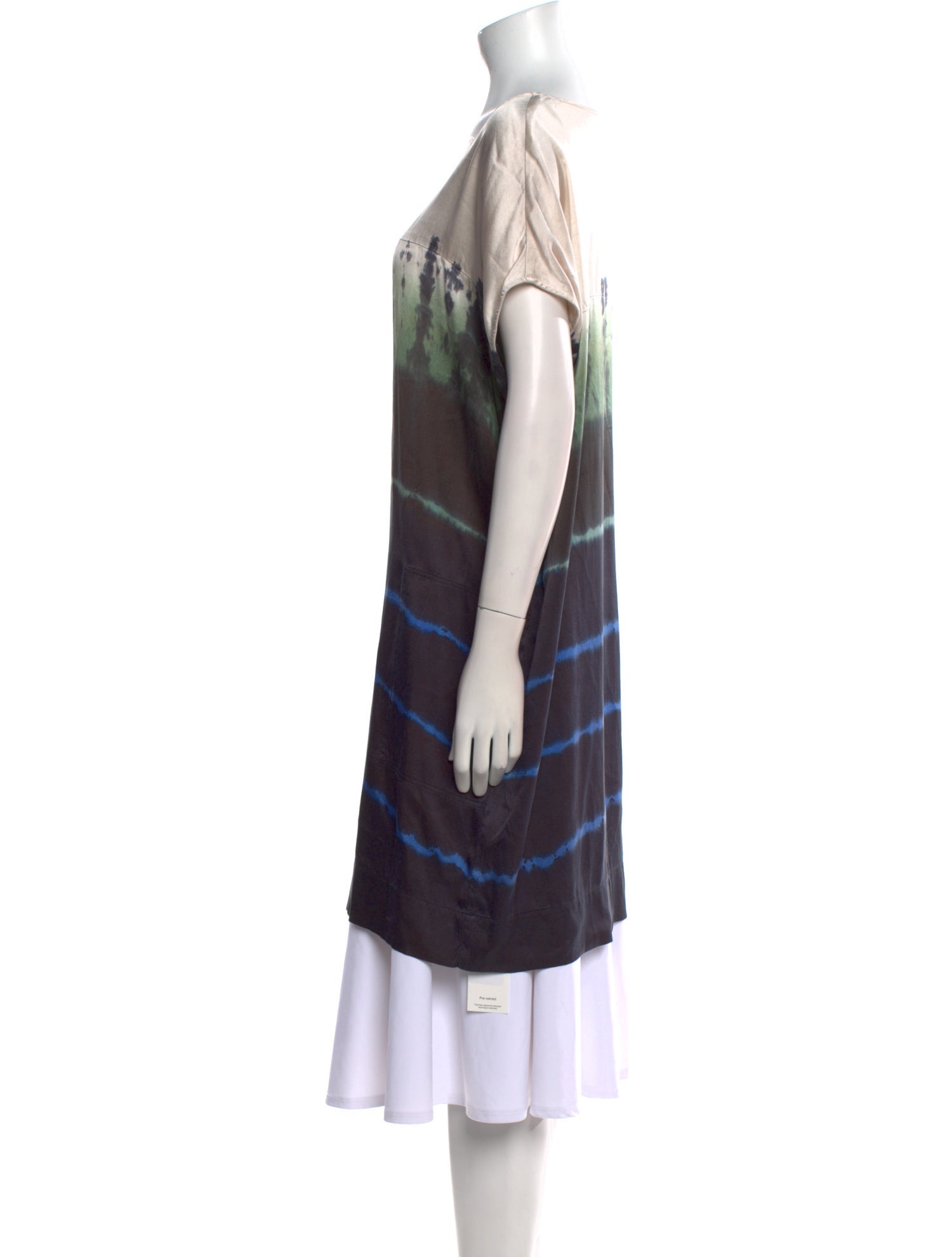 Raquel Allegra Silk Tie-Dye Print Tunic