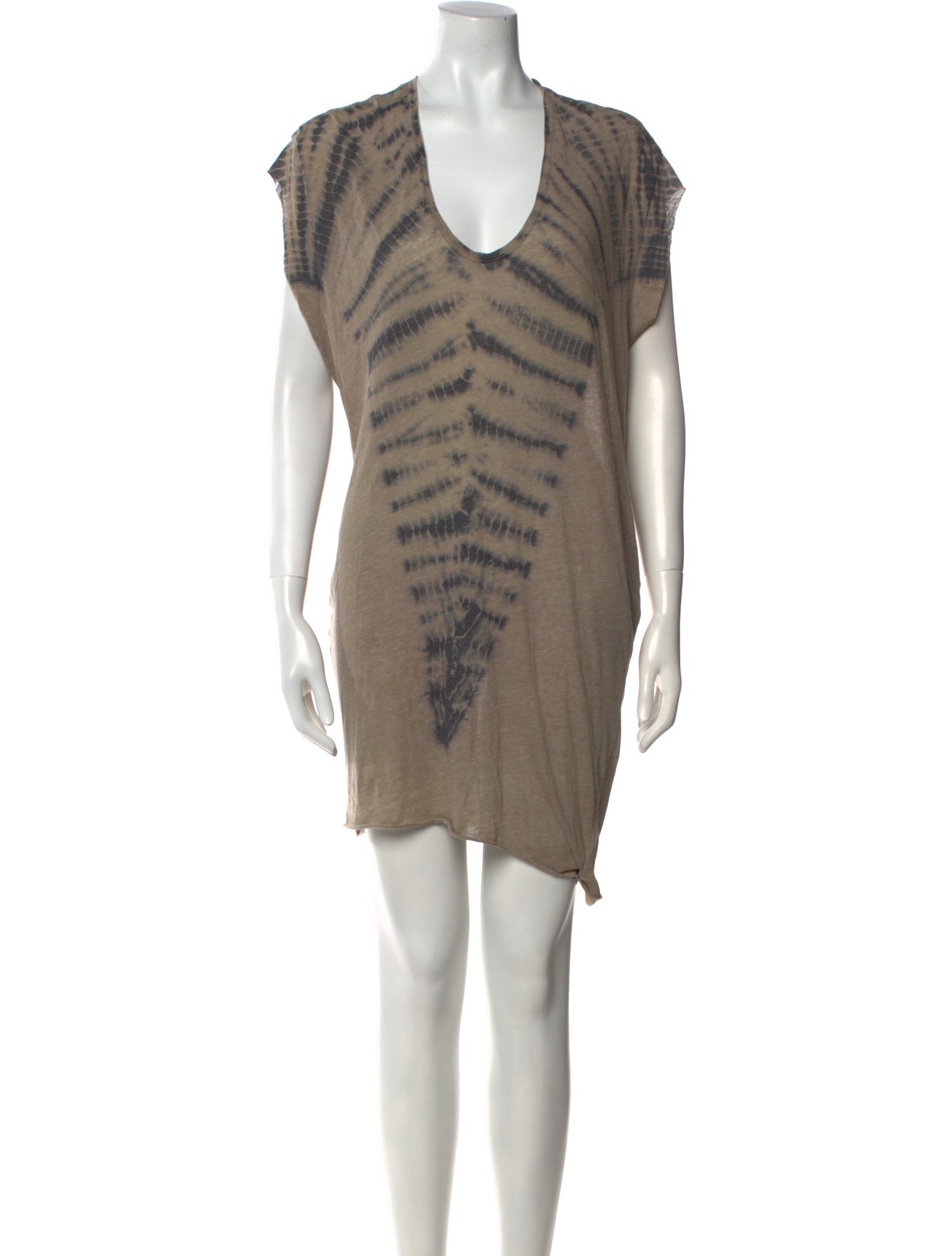 Raquel Allegra Tie-Dye Print Mini Dress