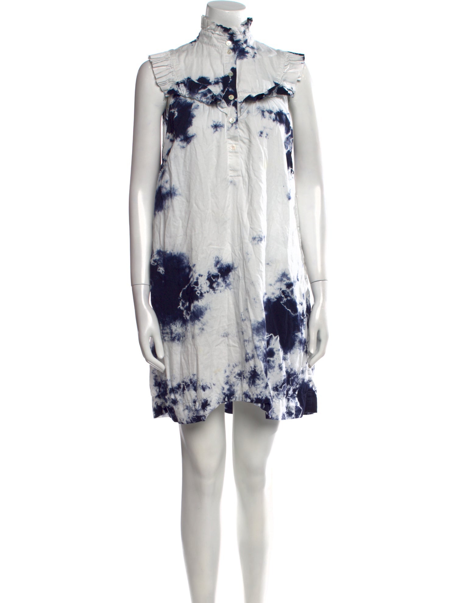Raquel Allegra Tie-Dye Print Mini Dress