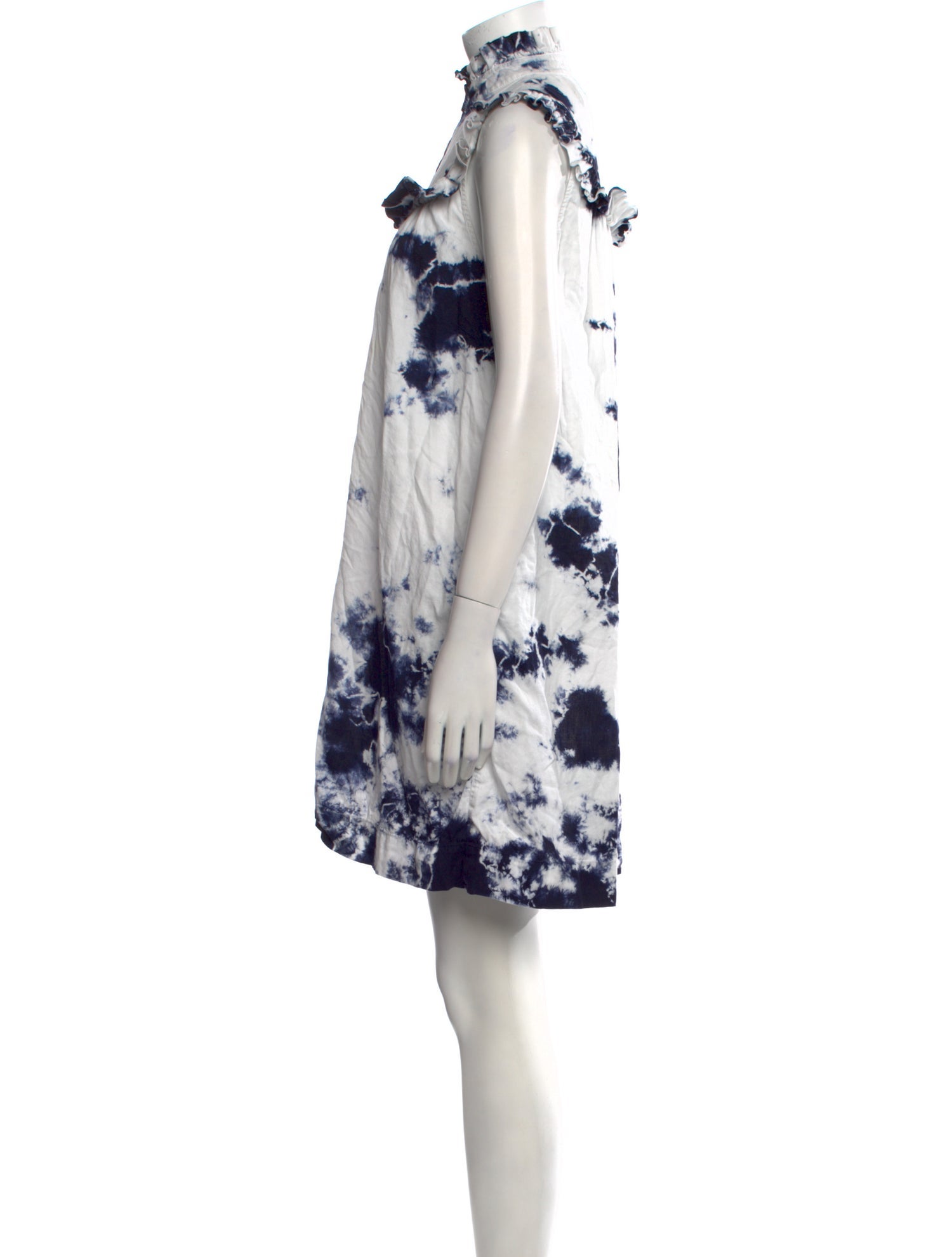 Raquel Allegra Tie-Dye Print Mini Dress