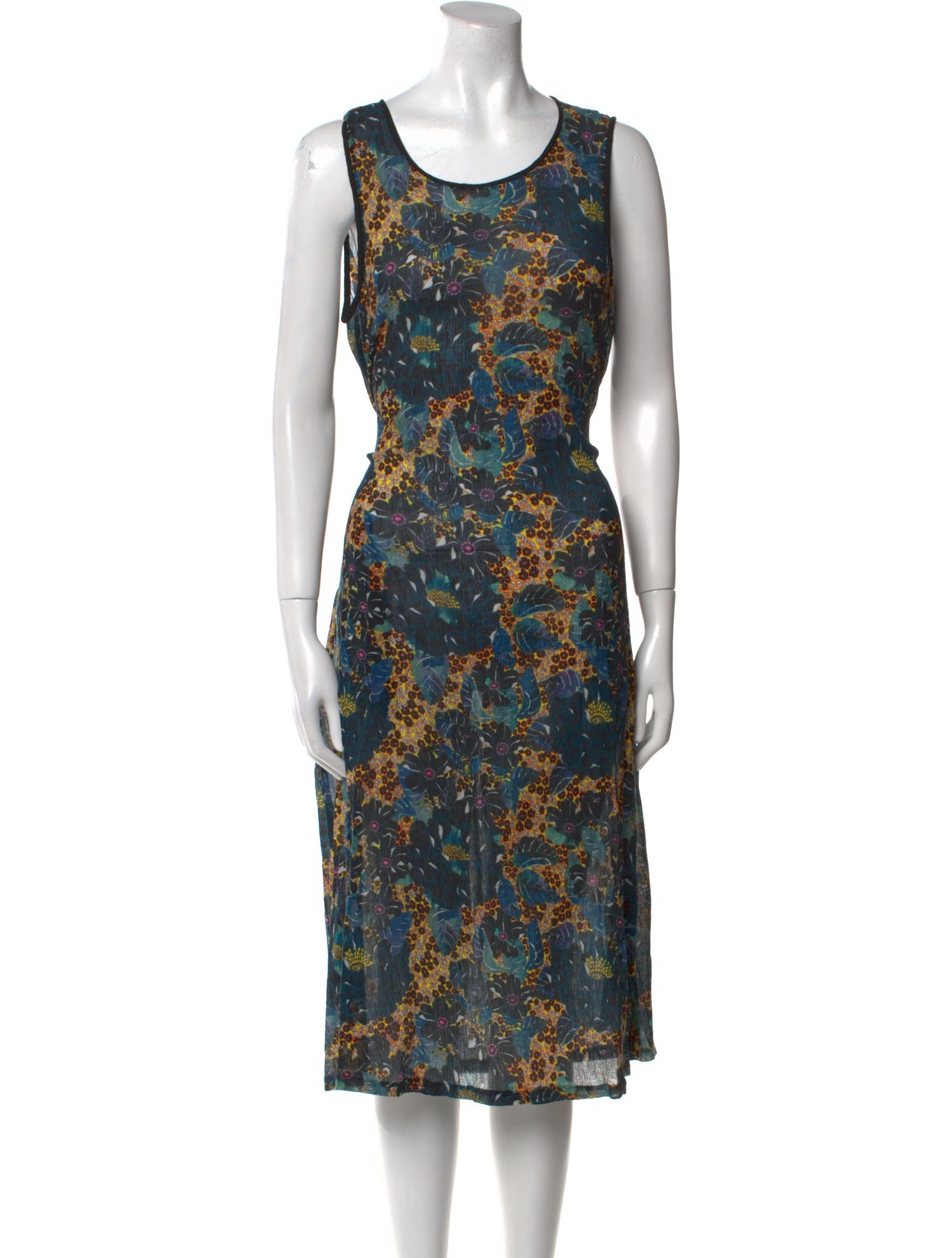Raquel Allegra Printed Midi Length Dress