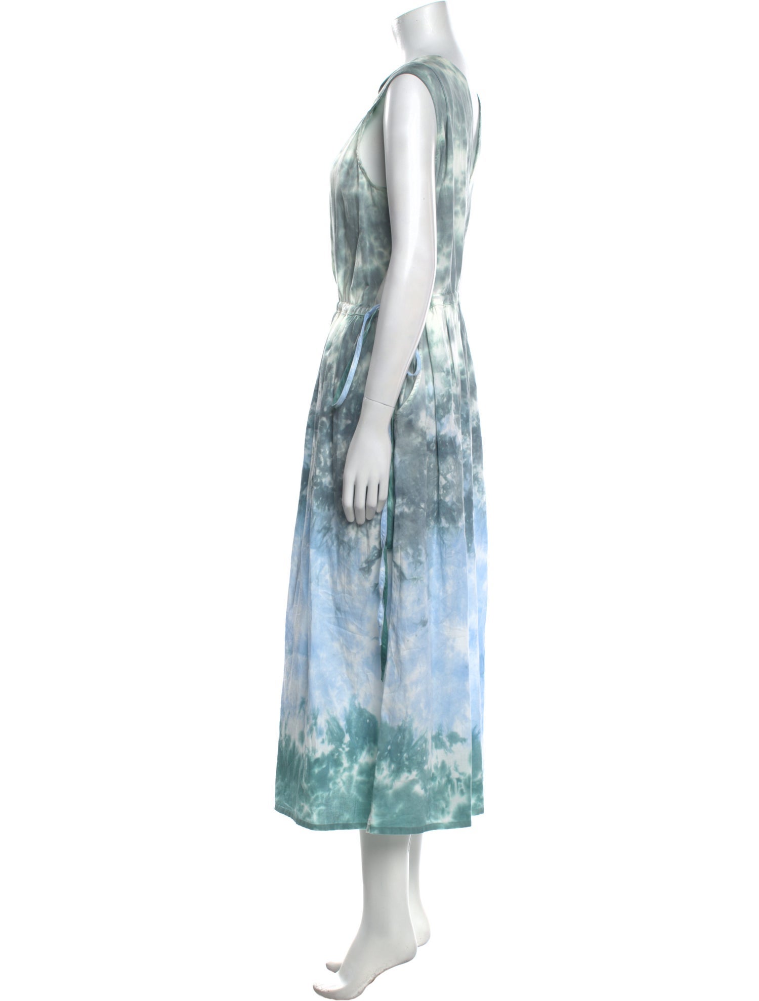 Raquel Allegra Tie-Dye Print Long Dress