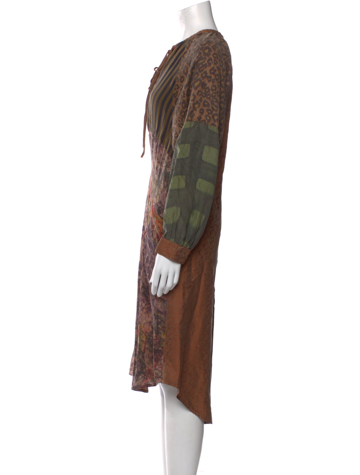 Raquel Allegra Silk Midi Length Dress