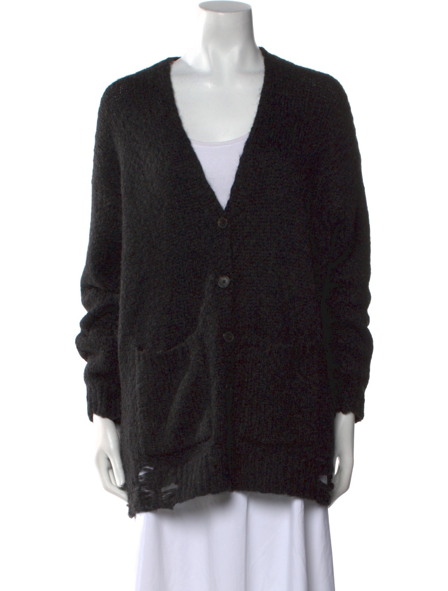 Raquel Allegra Alpaca V-Neck Sweater