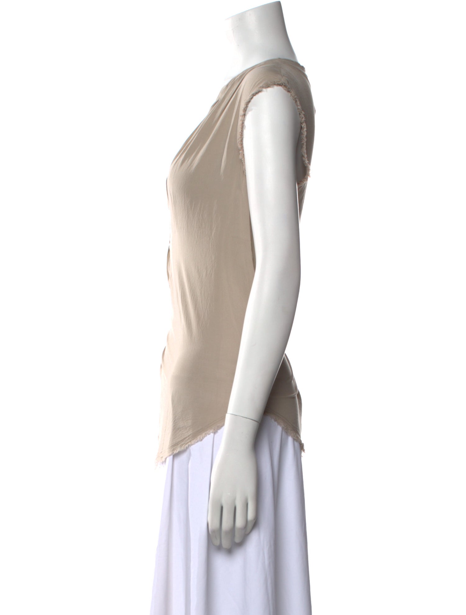 Raquel Allegra V-Neck Sleeveless Blouse