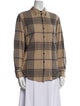 Raquel Allegra Plaid Print Long Sleeve Button-Up Top