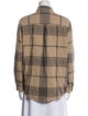 Raquel Allegra Plaid Print Long Sleeve Button-Up Top