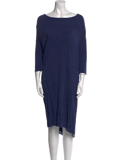 Raquel Allegra Bateau Neckline Midi Length Dress