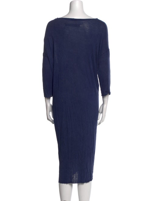 Raquel Allegra Bateau Neckline Midi Length Dress