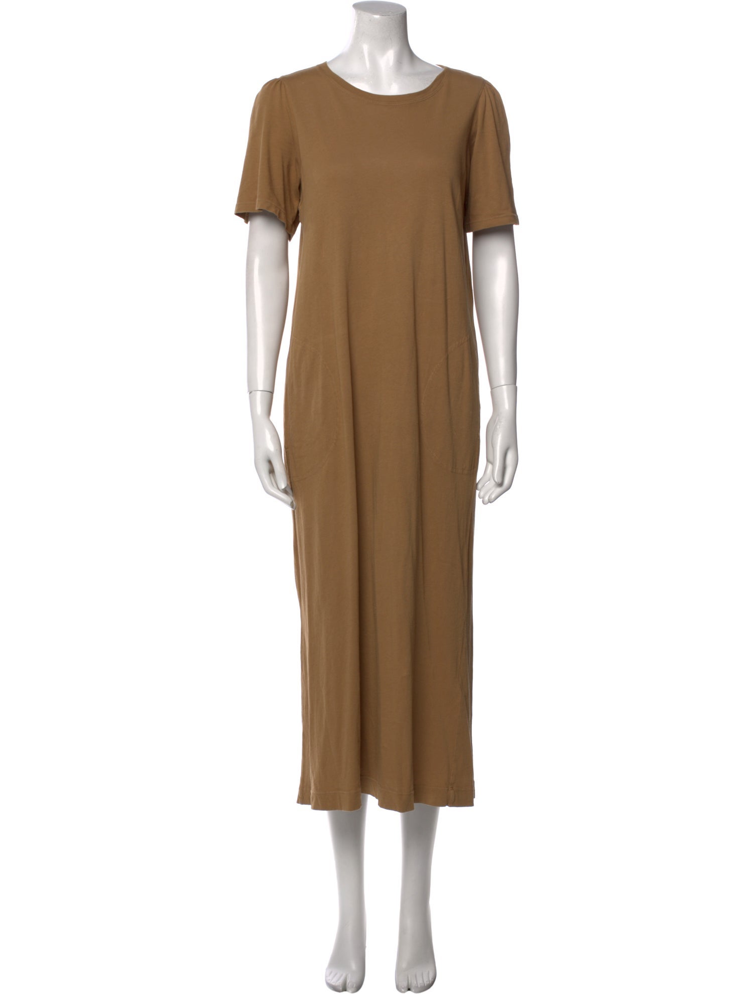 Raquel Allegra Crew Neck Long Dress