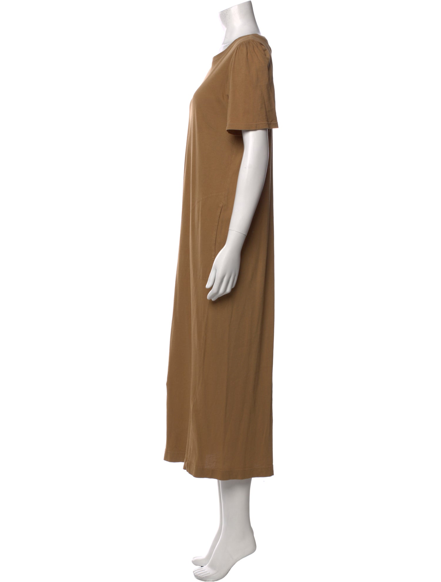 Raquel Allegra Crew Neck Long Dress