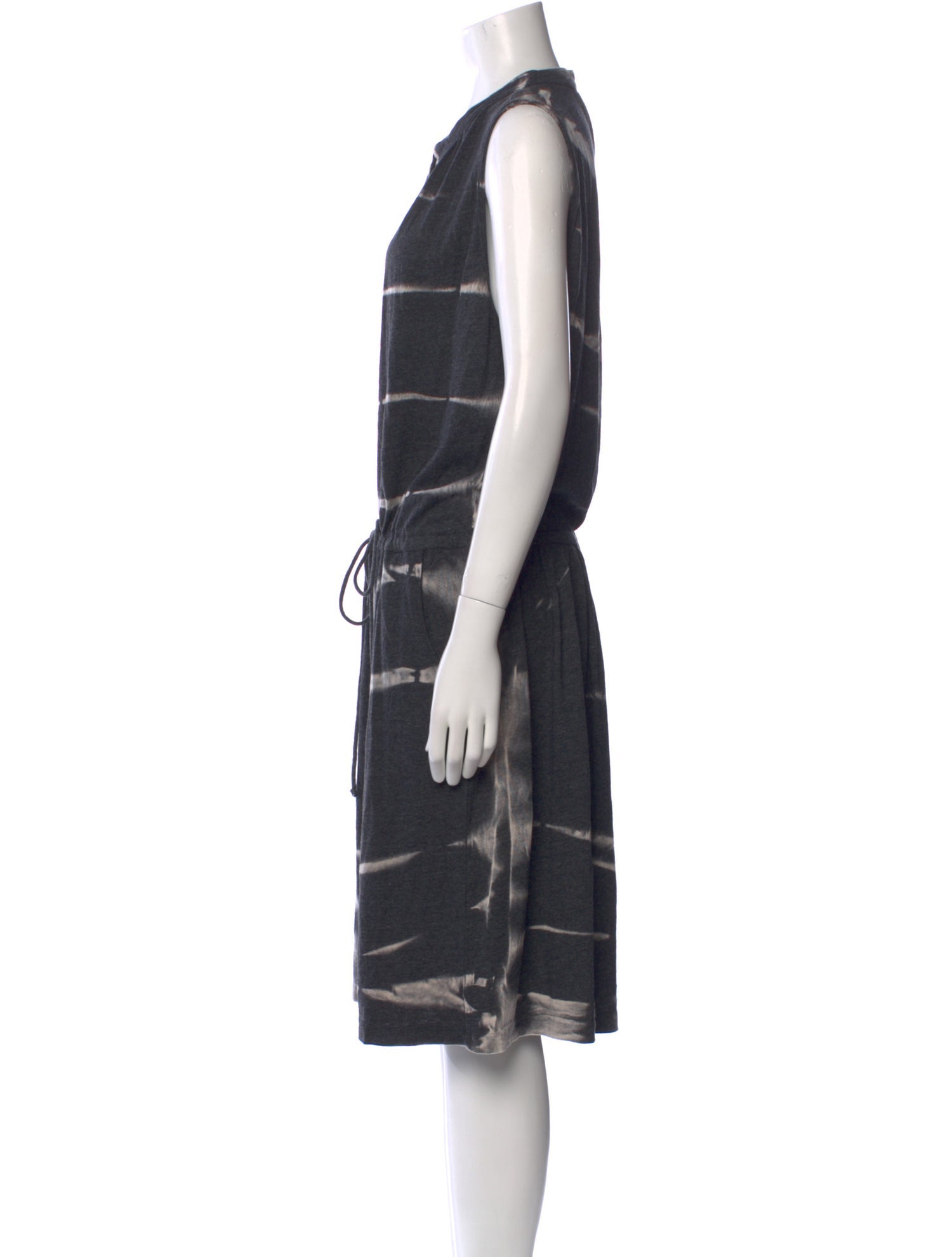 Raquel Allegra Tie-Dye Print Midi Length Dress