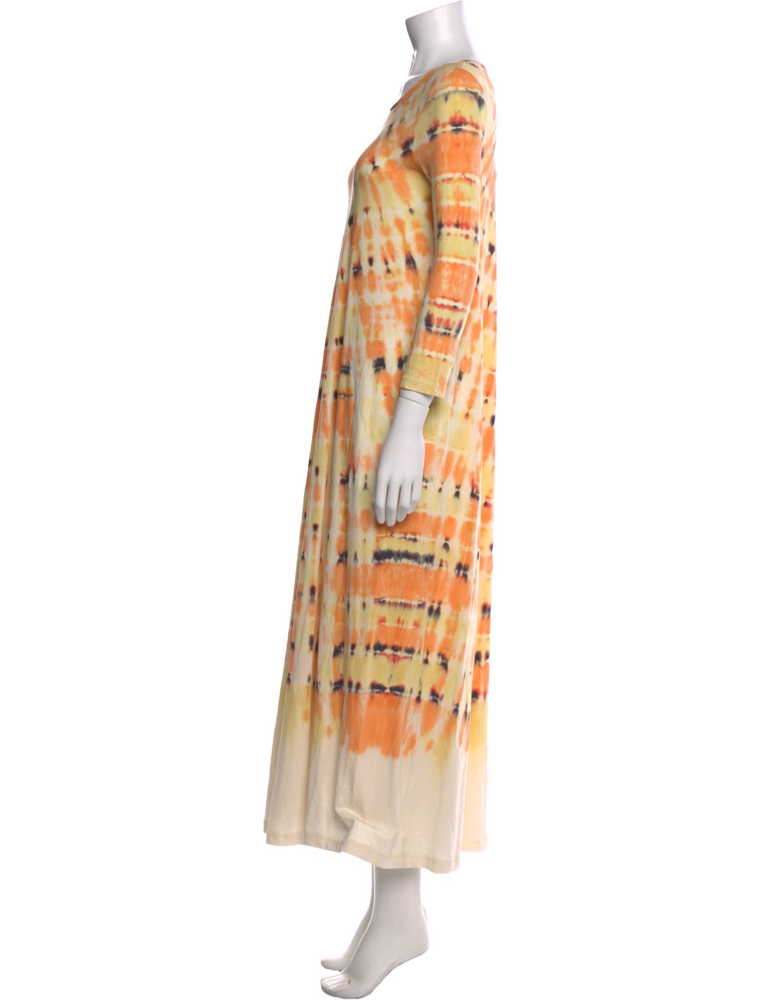 Raquel Allegra Tie-Dye Print Long Dress w/ Tags