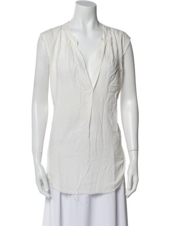 Raquel Allegra V-Neck Sleeveless Tunic
