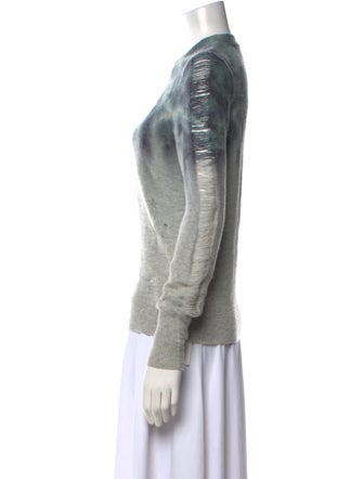Raquel Allegra Merino Wool Tie-Dye Print Sweater